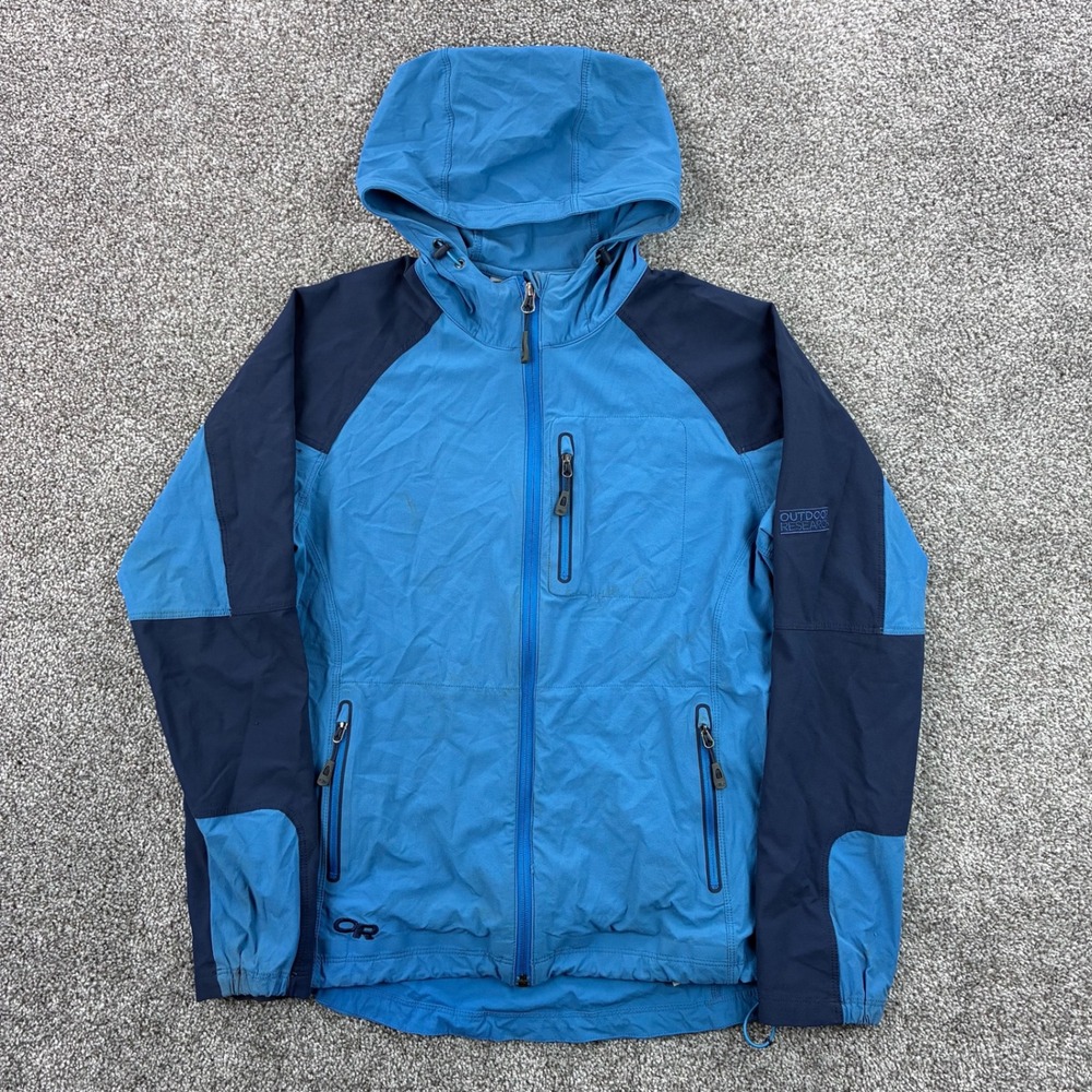 Outdoor Research Ferrosi Hoody Jacket Women's M Blue Lightweight